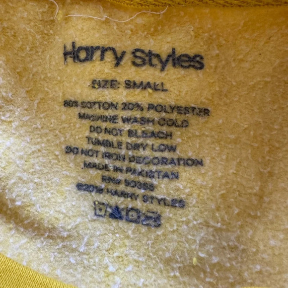 Harry Styles Tour Merch Yellow Kiwi Im Having Your Baby Sweatshirt - Picture 7 of 9